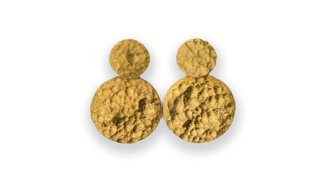 Hammered Gold Earrings