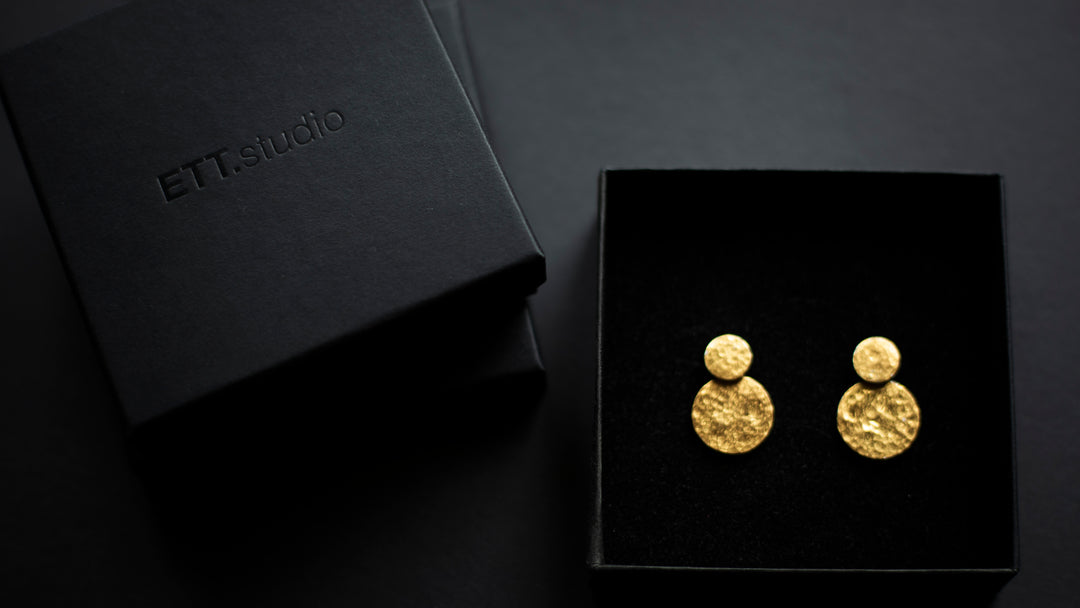 Hammered Gold Earrings