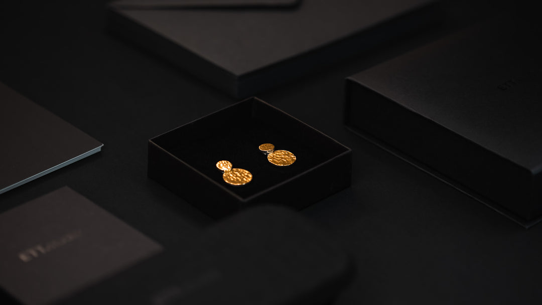 Hammered Gold Earrings