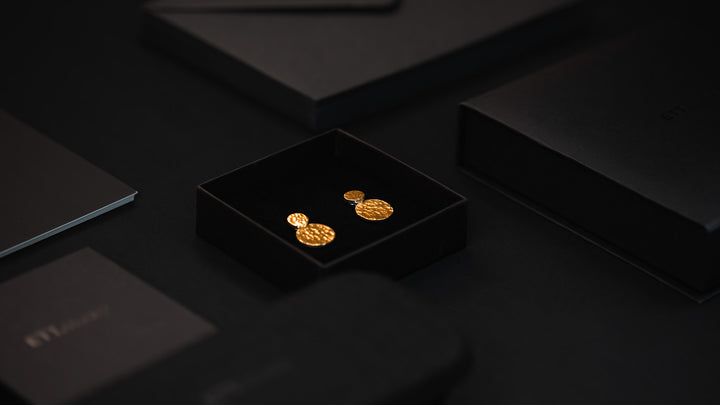 Hammered Gold Earrings