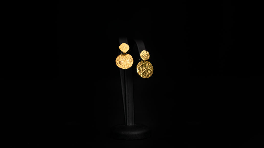 Hammered Gold Earrings