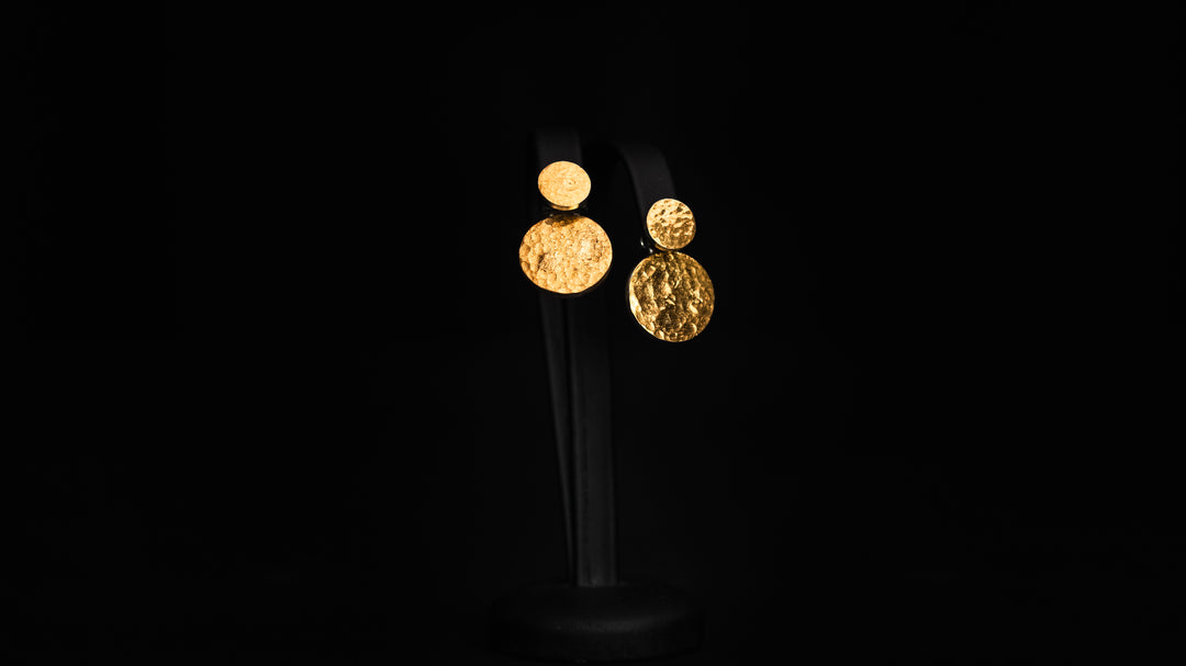 Hammered Gold Earrings