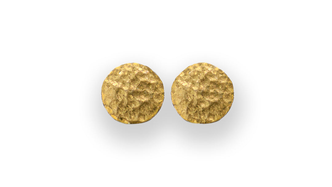 Hammered Gold Earrings