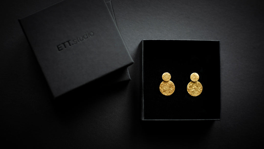 Hammered Gold Earrings