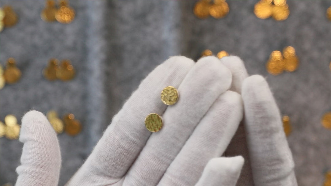 Hammered Gold Earrings